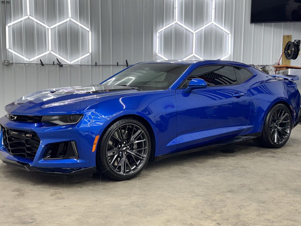 Home blue camaro